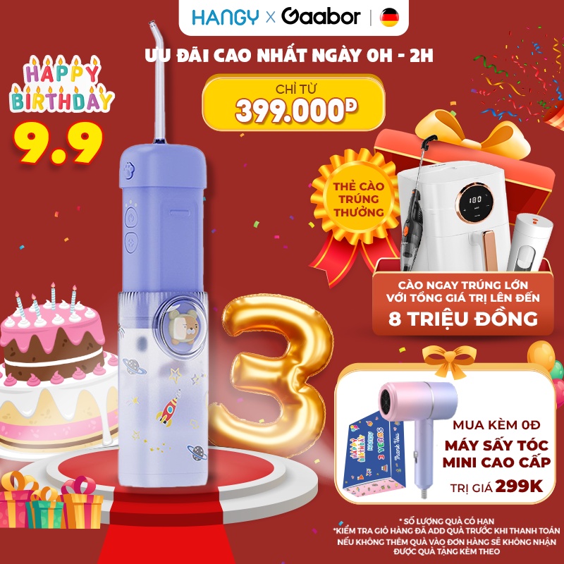 Máy tăm nước mini XY-9 Hangy dành cho trẻ em [Đổi mới trong vòng 1 năm]