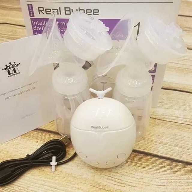 Máy hút sữa điện đôi chính hãng Real bubee