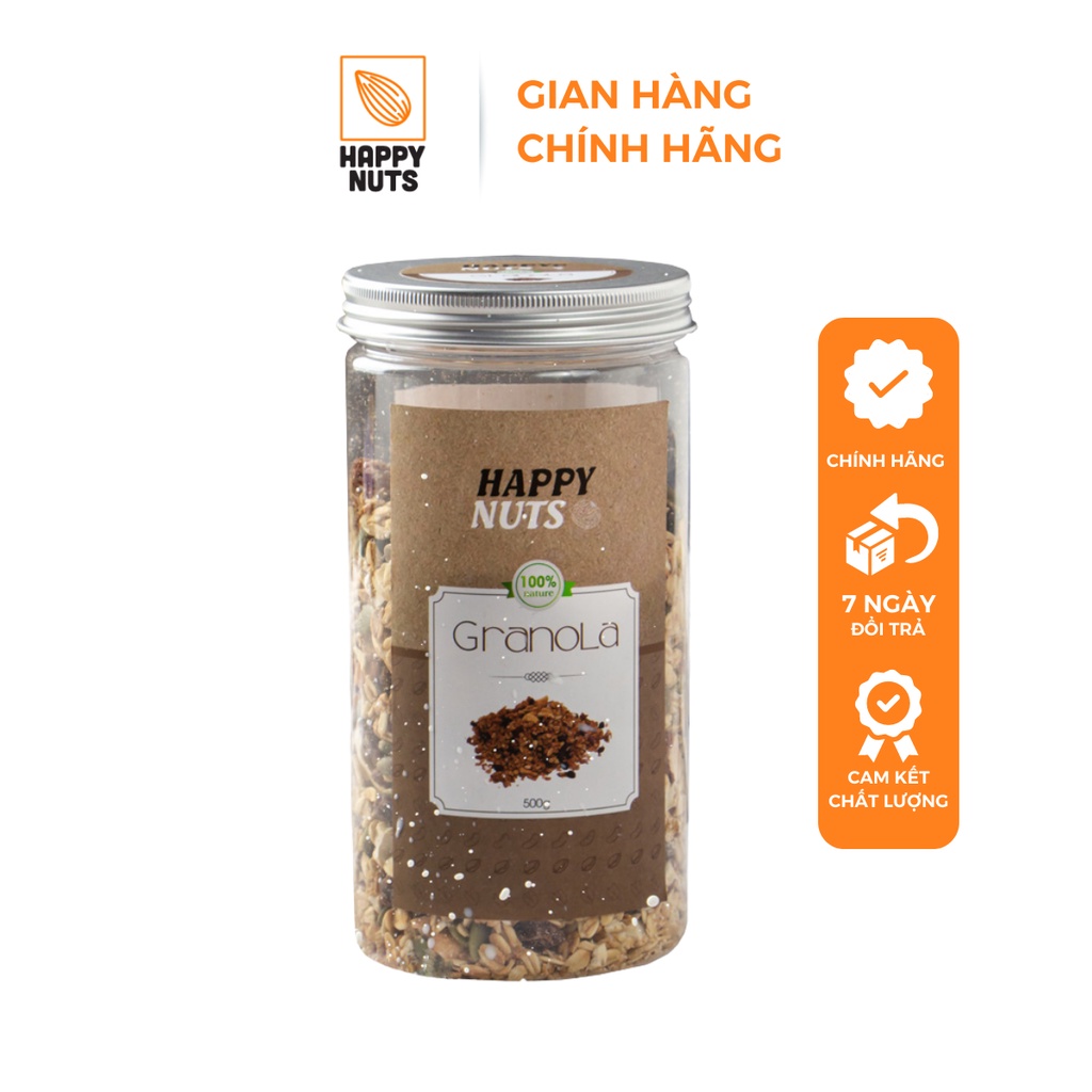 Granola vị nho mix HAPPY NUTS 500gr