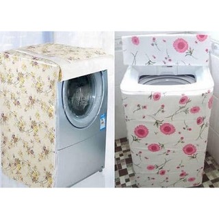 Áo trùm máy giặt bằng vải satin có khả năng chống thấm nước, chống tia UV (giao ngẫu nhiên)