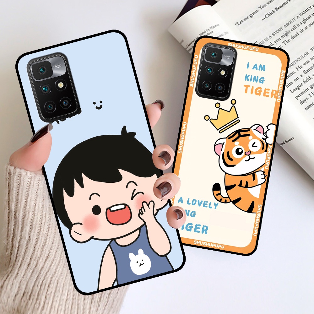 Ốp Xiaomi Redmi 10 in hình mickey, hổ, kingtiger siêu rẻ T19 - T24