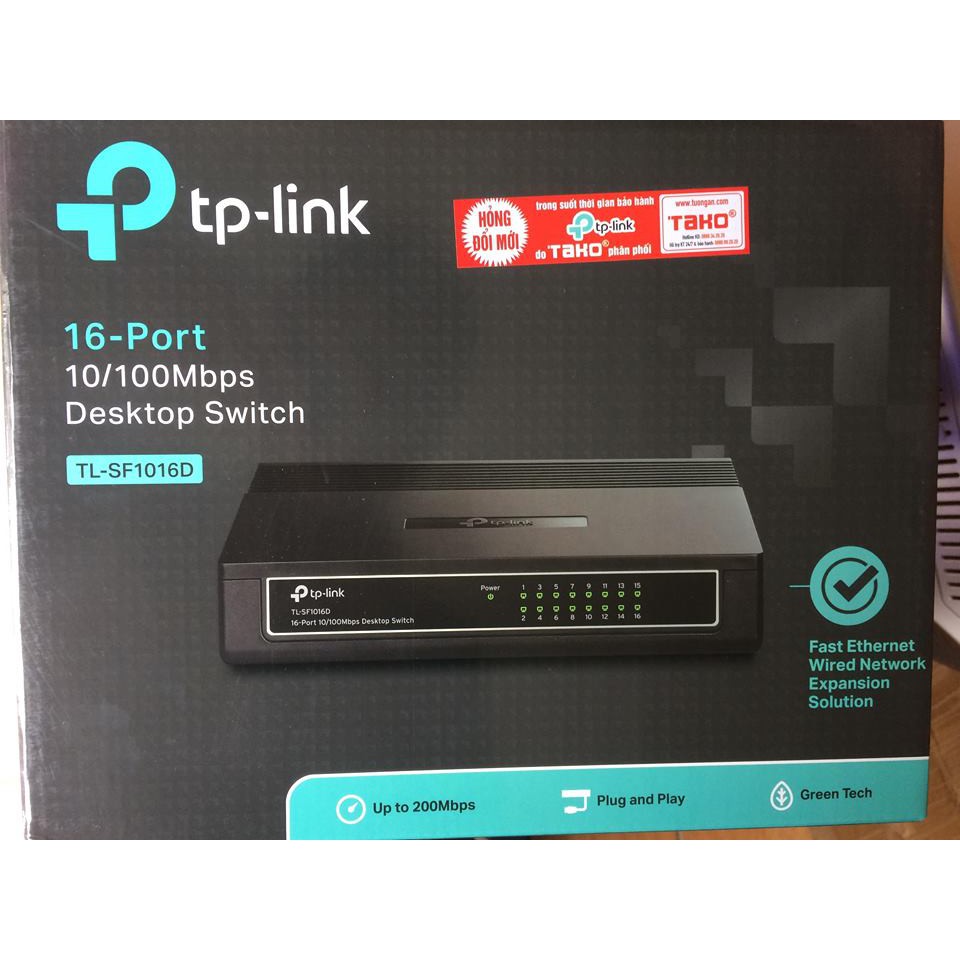 Bộ chia mạng 16 cổng TP-Link TL-SF1016D - HÃNG PHÂN PHỐI CHÍNH THỨC | BigBuy360 - bigbuy360.vn