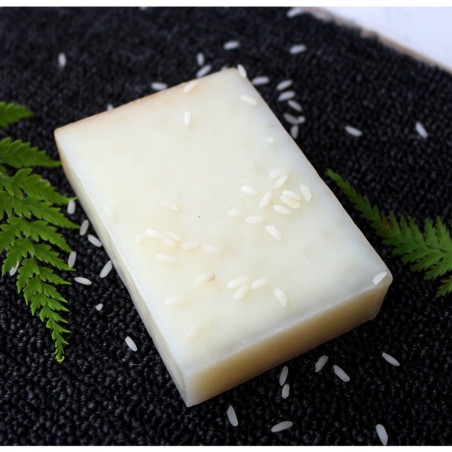 Xà Bông Cám Gạo - Xà Phòng Handmade 100% Thiên Nhiên - Trắng Da, Tẩy tế bào chết - 100Gr
