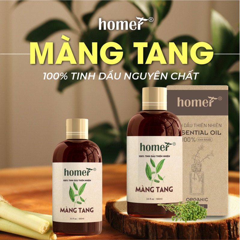 Tinh dầu Màng Tang Homer 500ML/ 1L - Litsea cubeba Essential Oil  - đạt chuẩn chất lượng kiểm định