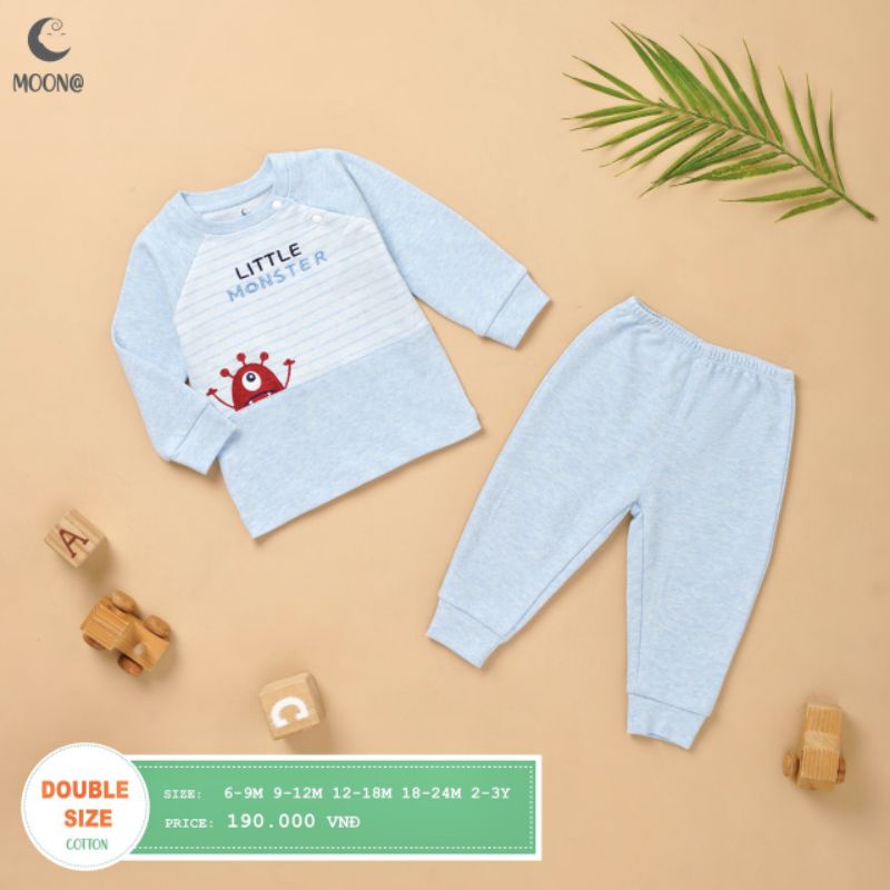 Moon - Bộ nỉ dài tay thu đông cho bé 6-16kg