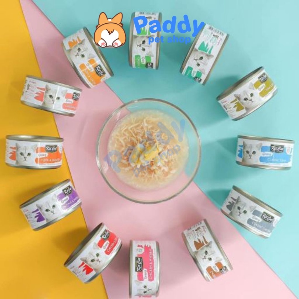 Pate Mèo Kit Cat Sốt GRAVY - Lon 70g (Nhập Khẩu Singapore)