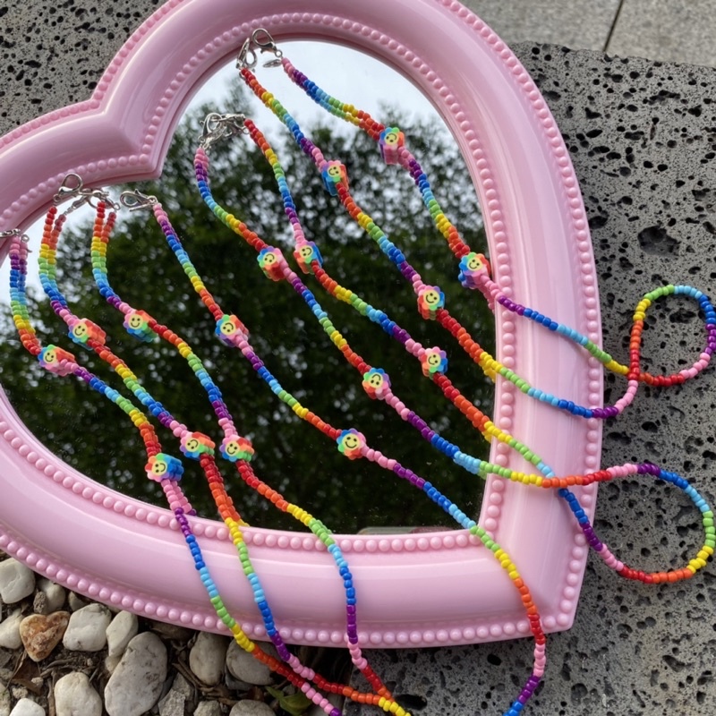 Dây đeo khẩu trang cầu vồng cho bé và người lớn