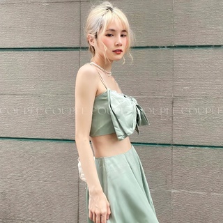 Váy Nơ Lụa - Set áo nơ và váy ngắn [ẢNH THẬT DO COUPEE TỰ CHỤP]