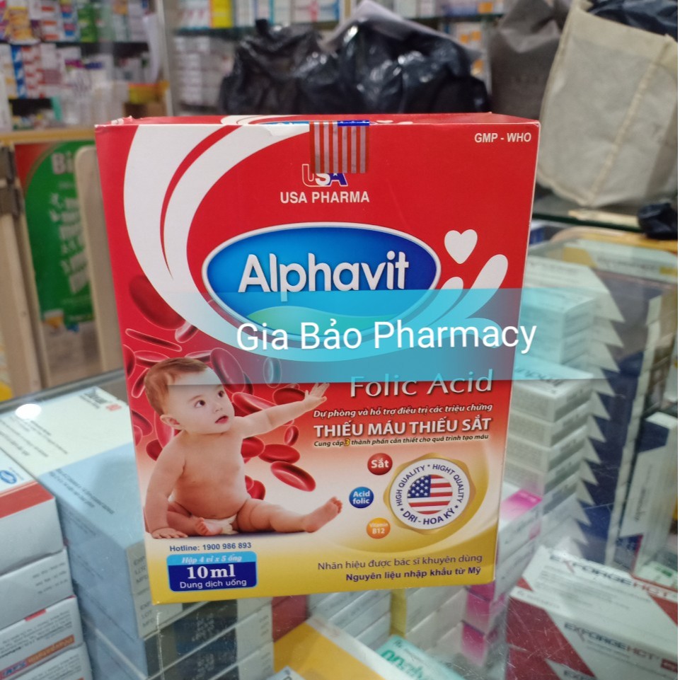 ALPHAVIT FOLIC ACID bổ sung sắt và vitamin cho cơ thể bé