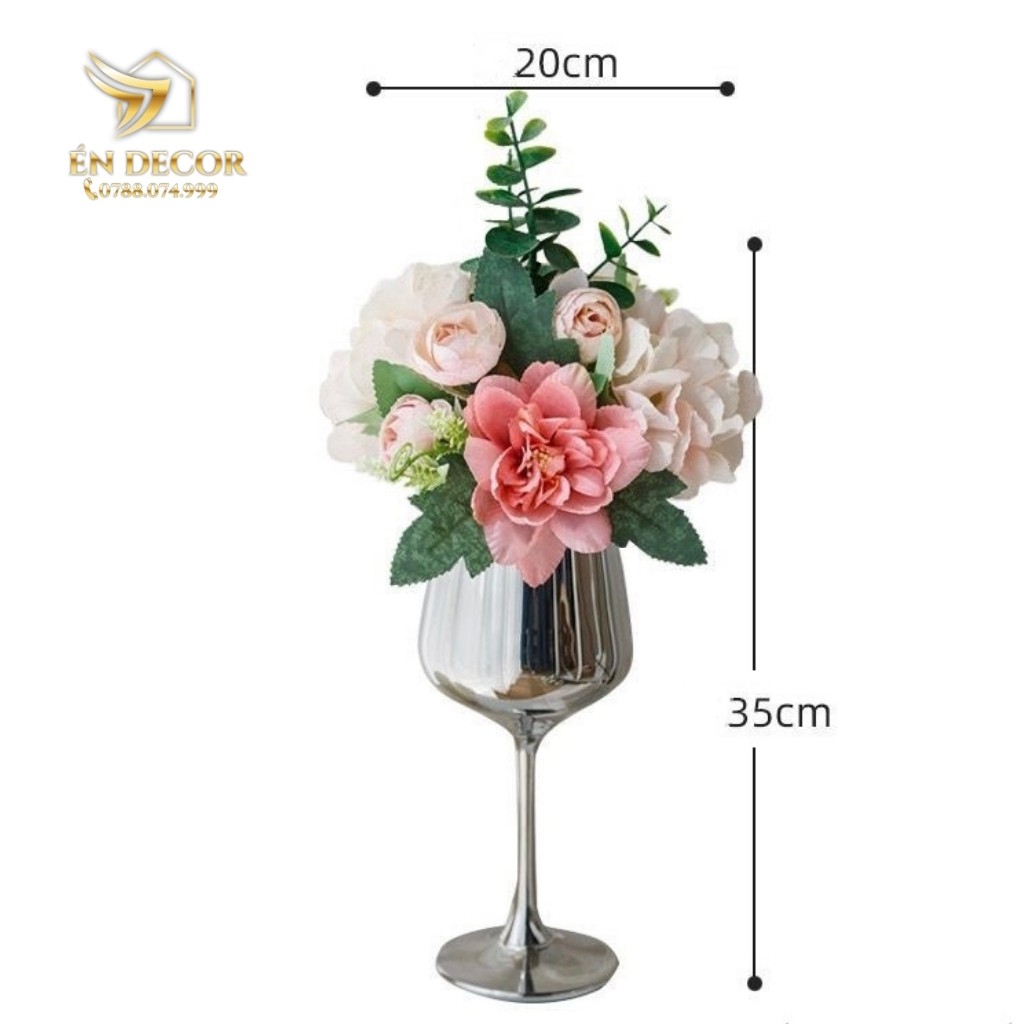 Lọ Hoa Kèm Hoa, Lọ Hoa Xinh Xắn, Trang Trí Nhà Cửa, Én Decor