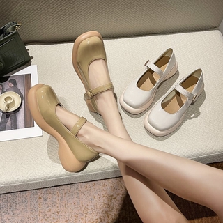 Giày búp bê đế dày kiểu dáng thời trang cho nữ
