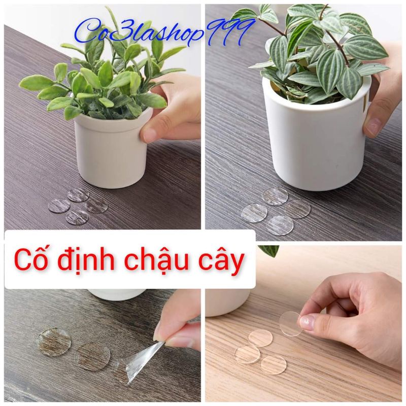 1 tấm có 70 miếng keo acrylic 2 mặt mini, dán cố định poster, chậu cây, đồ dùng.