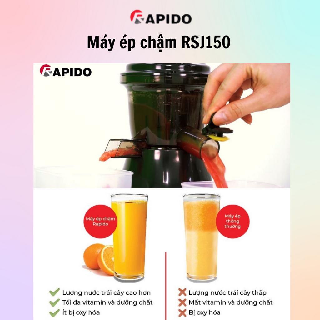 Máy ép chậm hoa quả - rau củ Rapido RSJ150