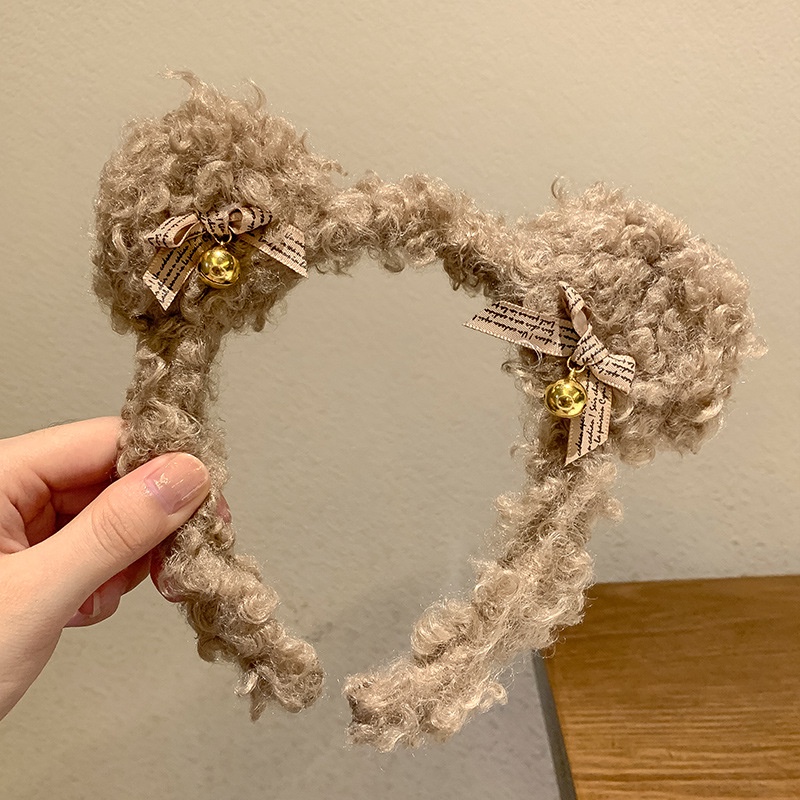 Băng Đô Len Lông Cừu Mềm Mại Thoải Mái Thời Trang Thu Đông Cho Nữ