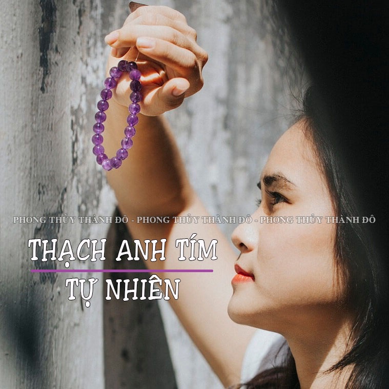 Chuỗi Vòng T.A Tím Size 10mm - Cầu Tài Lộc, Tình Duyên, May Mắn, Sức Khỏe, Công Việc Hanh Thông - Phong Thủy Thành Đô