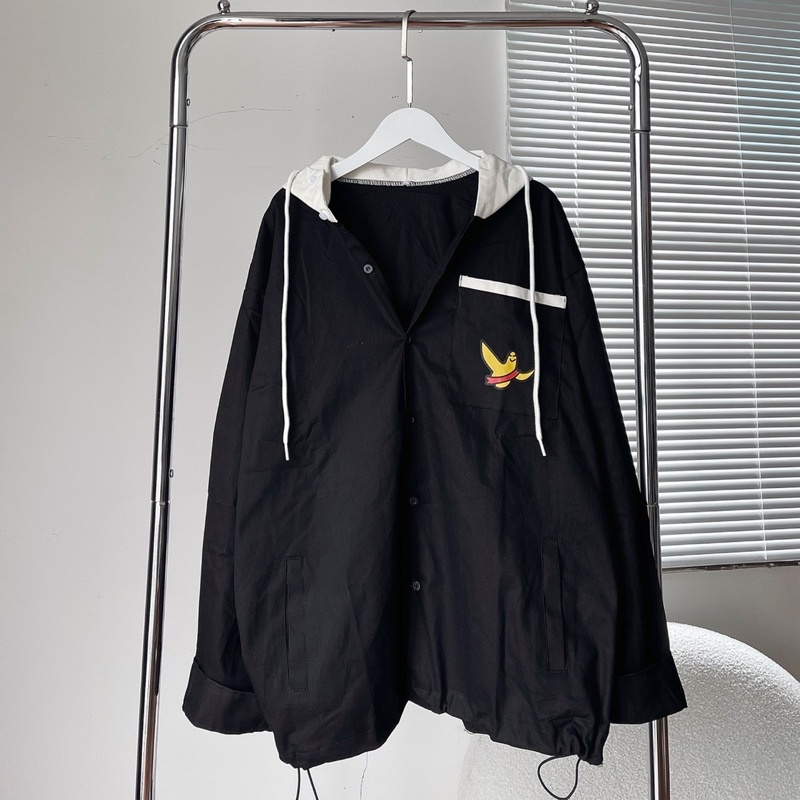 Áo khoác kaki form rộng in hình Dark unisex 2TCLOTHES