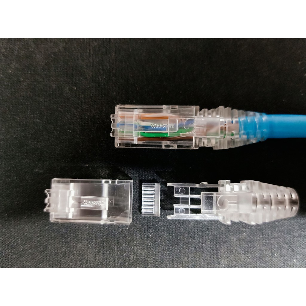 Bộ Patch cord RJ45 kèm đầu boot AMP/Commscope chính hãng cho cáp Ca5e/Cat6