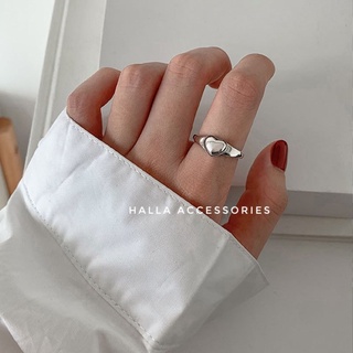 Nhẫn Nữ phủ Bạc S925 Silver Heart Freesize HALLA [Nhiều mẫu]