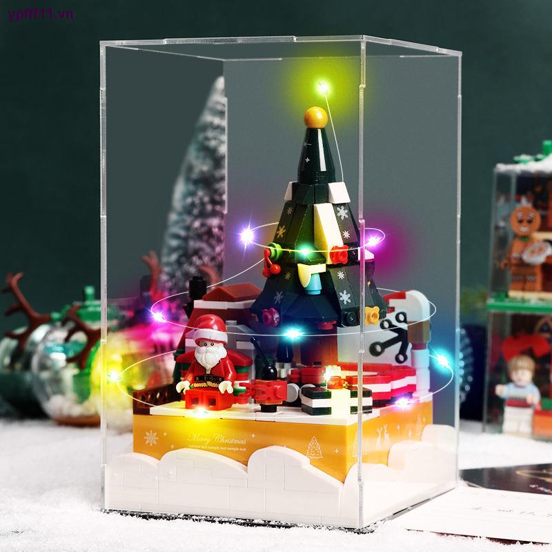 Lego Hộp Nhạc Hình Cây Thông Giáng Sinh Sáng Tạo