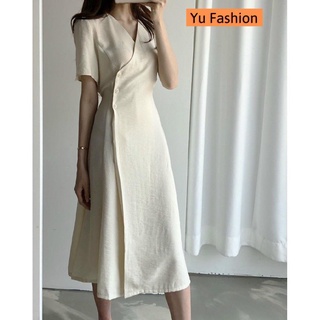 Váy dự tiệc trắng đẹp đầm dự tiệc dài xòe váy đen dự tiệc đơn giản sang trọng đầm dạo phố công sở xinh Yu Fashion