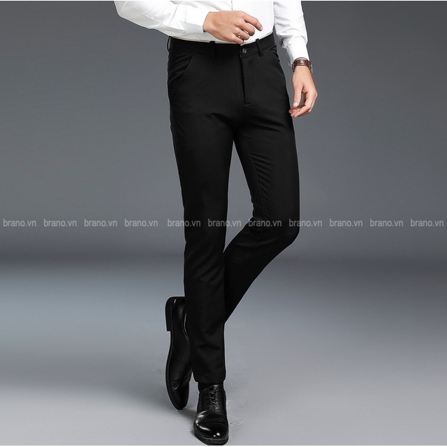 [KHO XẢ XỊN] Quần tây đen  dáng ôm body vải co giãn (bao đổi trả nếu không vừa ý) | BigBuy360 - bigbuy360.vn
