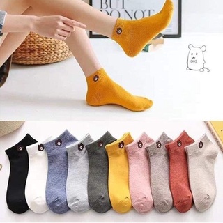 Combo tất nữ, tất gấu, ngắn cổ tặng kèm túi đựng