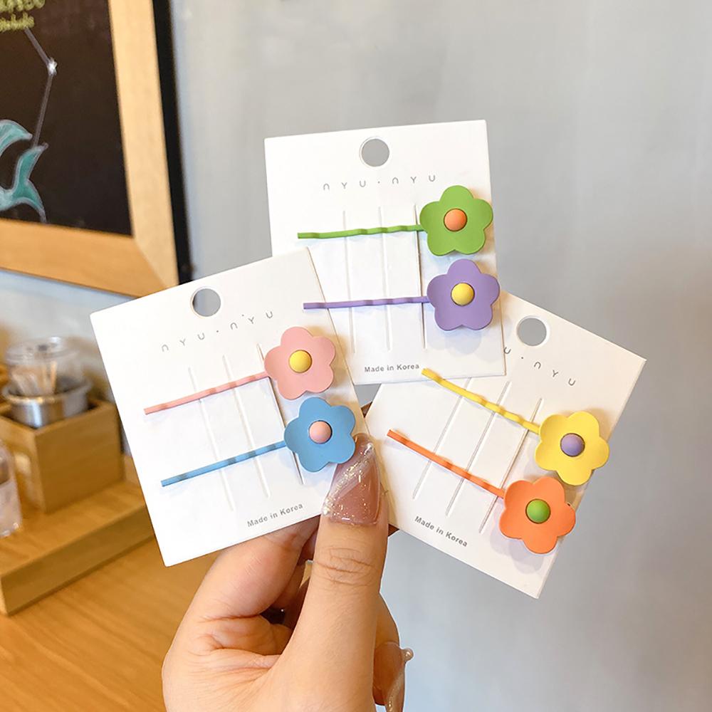 Kẹp Tóc Hình Hoa Dễ Thương Bằng Sắt Phong Cách Hàn Quốc Cho Nữ