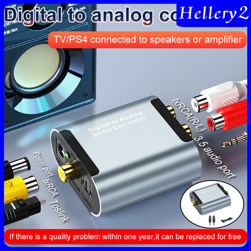 Digital Optical to Analog Analogue Audio Converter with Optical cable | BigBuy360 - bigbuy360.vn