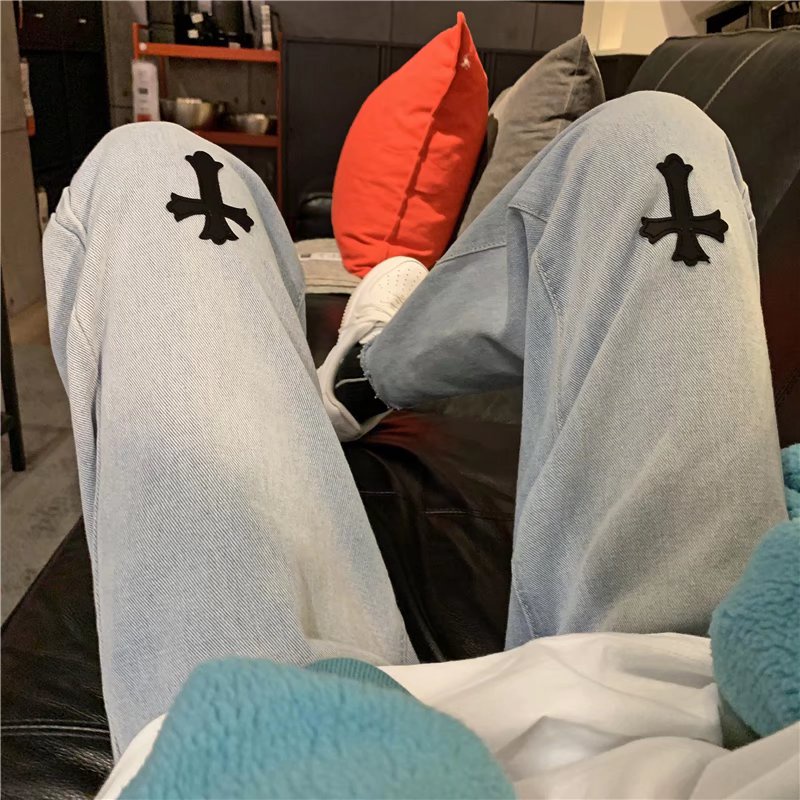 Quần jean ống rộng phong cách Hàn Quốc dành cho nam