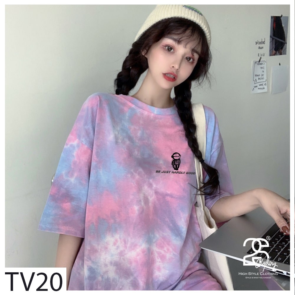 Áo Thun Unisex Nam Nữ StreetWear Form Rộng Tay Lỡ 2s Clothing Áo Phông Cotton Oversize Giá Rẻ In Hình Du Hành Gia TV20 | BigBuy360 - bigbuy360.vn