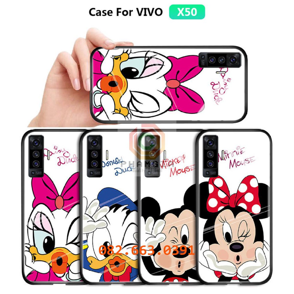 Ốp lưng Vivo X50 dẻo in hình chuột Mickey dễ thương