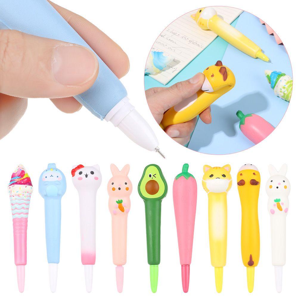 Bút Bi Mực Đen Ngòi 0.5mm Chất Lượng Cao Thiết Kế Hoạt Hình Đáng Yêu