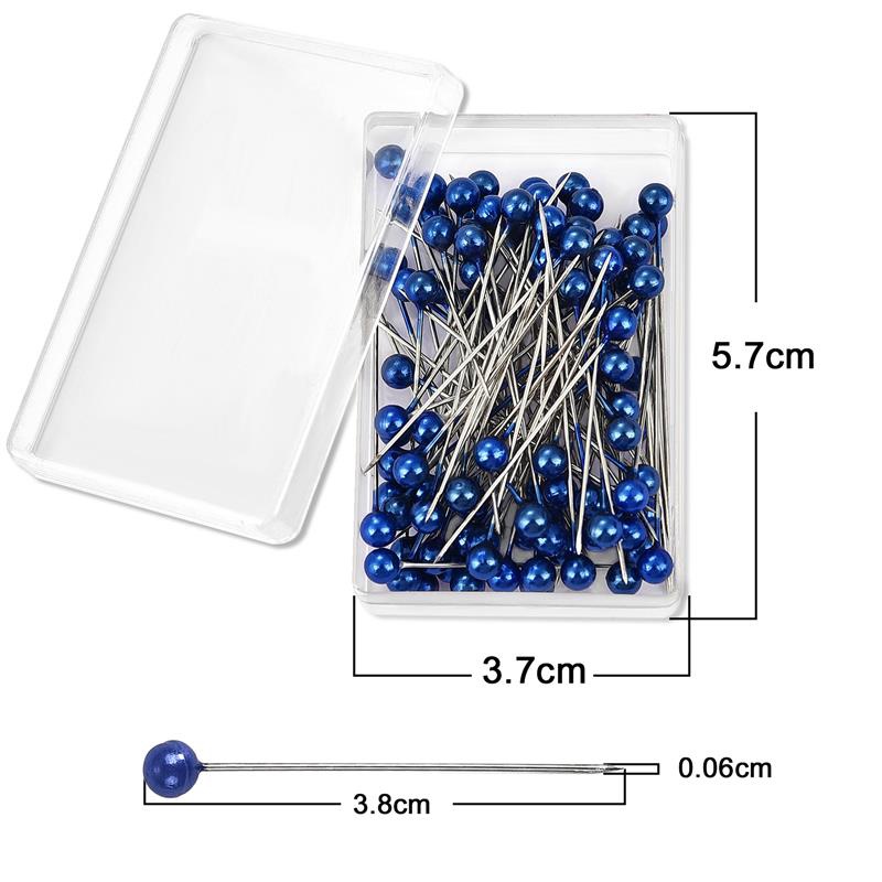 Set 100 Kim Ghim Đầu Tròn 38mm Nhiều Màu Sắc Chuyên Dụng Trong May Mặc