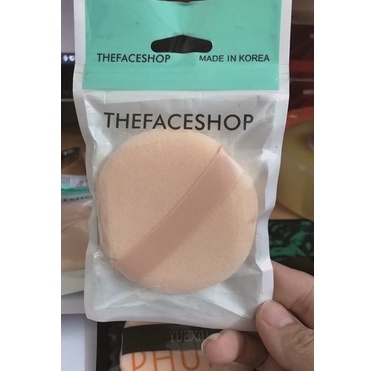 Bông đánh phấn phủ The Face Shop loại tròn - Hàn Quốc