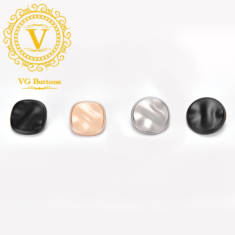 Cúc kim loại cao cấp, cúc vuông, phù hợp áo vest nam và nữ, áo khoác măng tô, áo khoác dạ 1,2cm 1,8cm