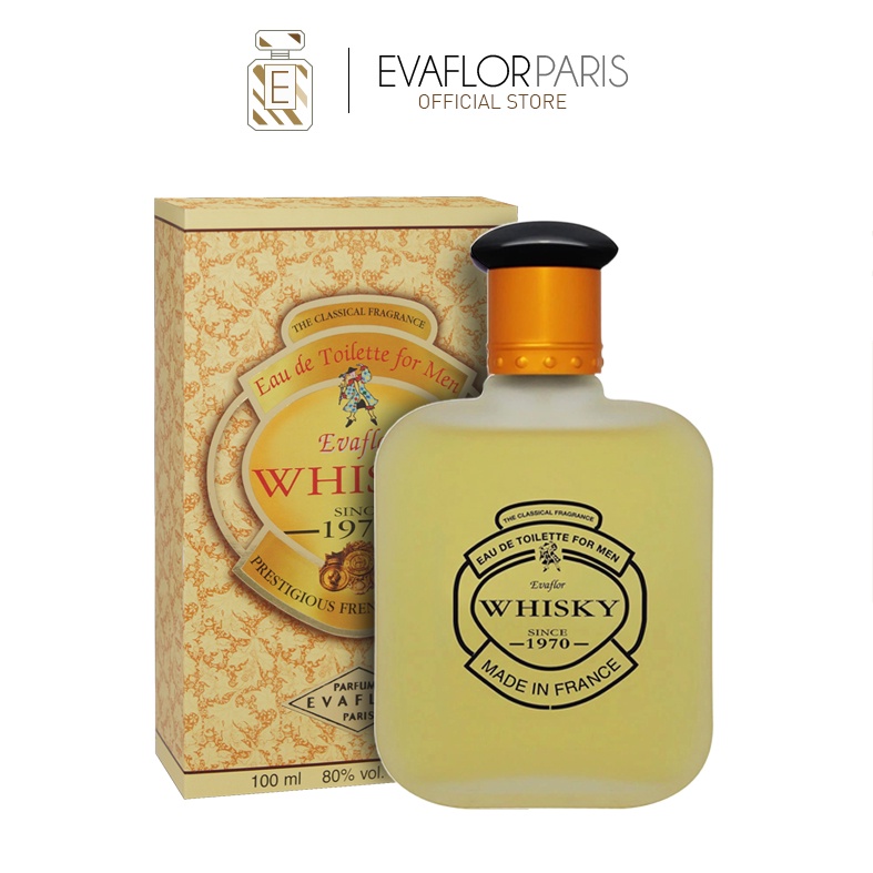 Nước hoa nam Evaflor Whisky For Men chính hãng Pháp hương thơm thanh lịch, tinh tế (50ml, 100ml)