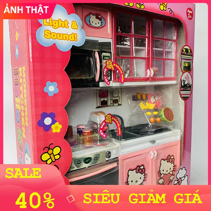 Bộ Đồ Chơi Tủ Bếp Sắt Modern Kitchen E0054 - Ảnh Tự Chụp