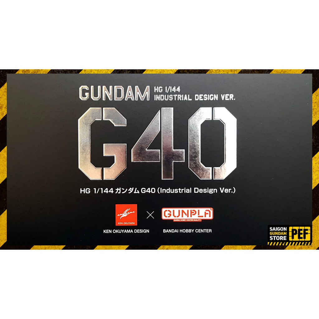 MÔ HÌNH LẮP RÁP KỈ NIỆM 40 NĂM HG UC RX-78 INDUSTRIAL DESIGN G40 GUNDAM