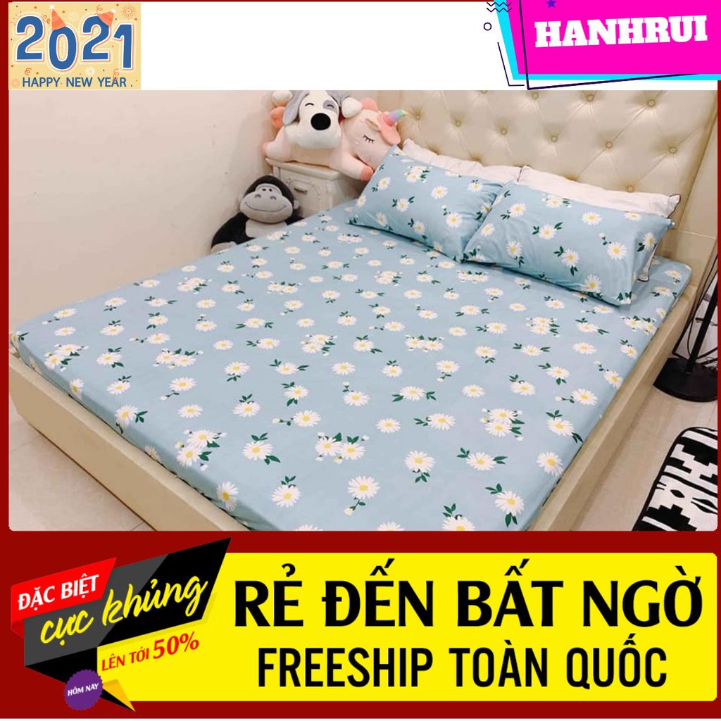 [Bộ ga gối đệm dày]Bộ ga gối 3 món,đệm 10-15-20cm rẻ nhất tp hcm-hanhrui 868