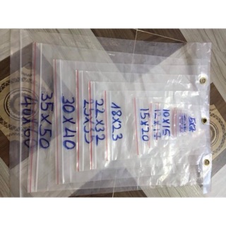 Túi zip nhiều size 10k 100gr