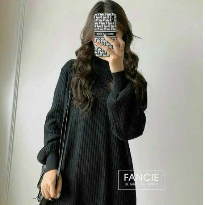 Đầm gân đũa form suông hàng cao cấp