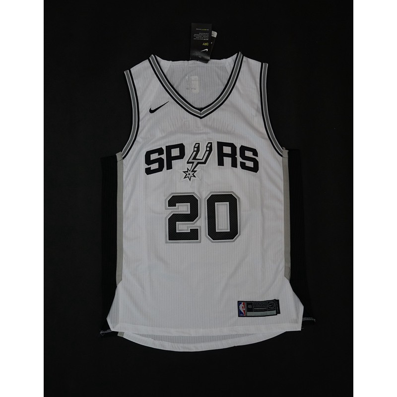 Nike Loose San Antonio Spurs Manu Ginóbili NBA Jersey #20 Newest Top white Basketball jersey
