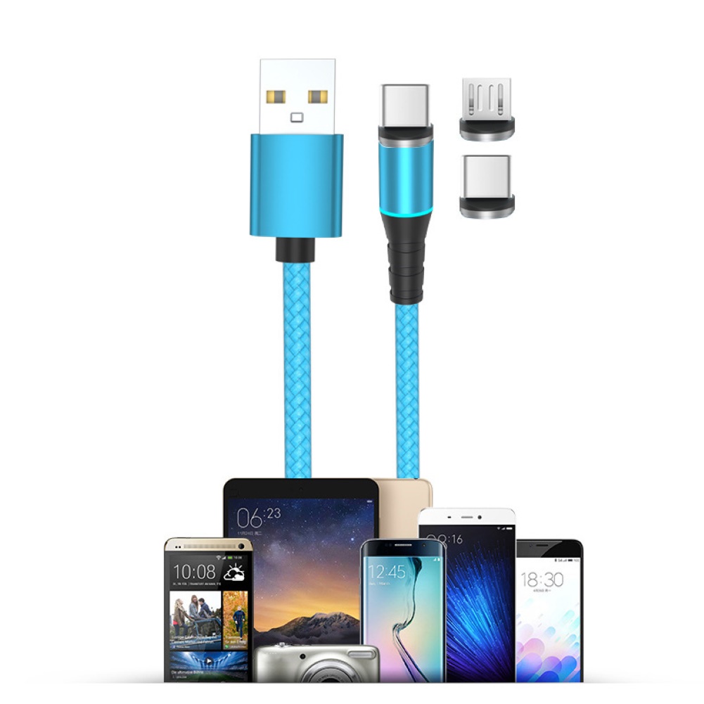 Cáp sạc nhanh nam châm 5A cổng Micro USB Type-C cho điện thoại