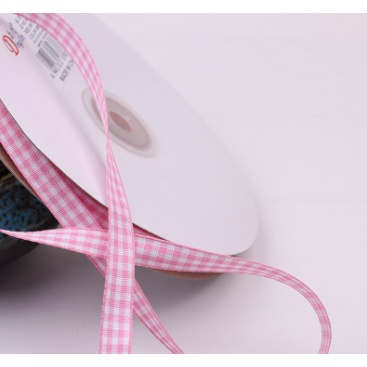 Ruy băng caro nhiều màu 1cm, cuộn 3m