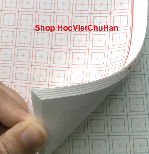 Set 10 cuốn vở tập viết chữ Hán (ô chữ mễ kép) cho người học tiếng trung, nhật, hàn