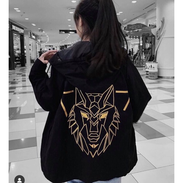 Áo khoác dù nam nữ unisex đầu sói Handes có size lớn- ảnh thật | BigBuy360 - bigbuy360.vn