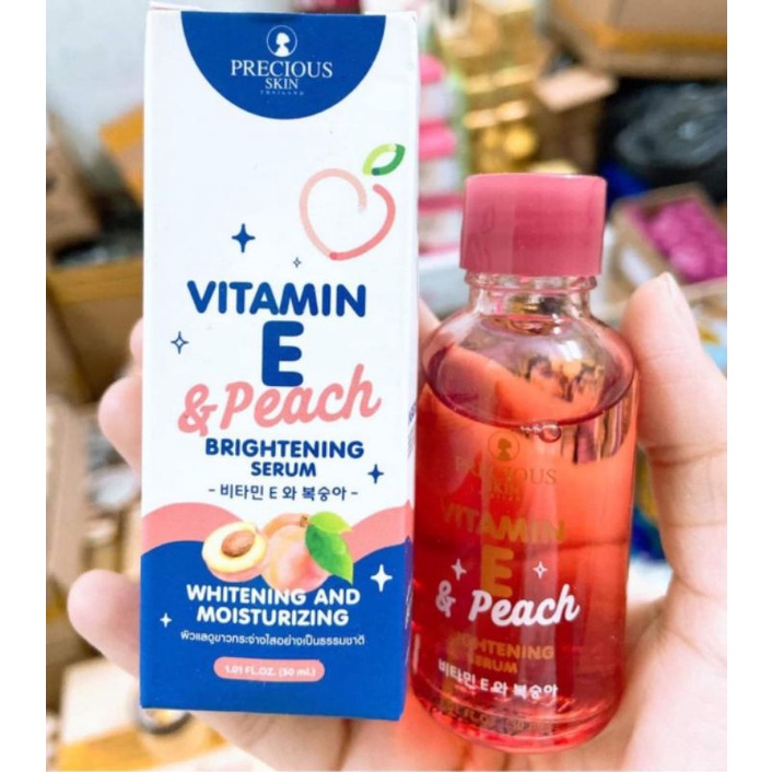 Tinh chất Vitamin E & Peach BRIGHTENING SERUM dưỡng trắng da