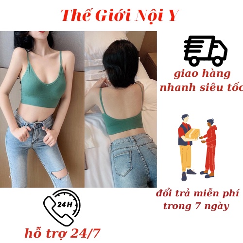 Áo Lót Tập Gym, Áo Bra Mút Mỏng ,Bra Hở Vai Cotton Thun Gân [Hàng Cao Cấp]