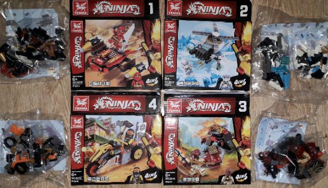 Lắp ráp 1 hộp LegoNinja Mãng xà chúa 6210 có nhiều chi tiết bằng nhựa ABS