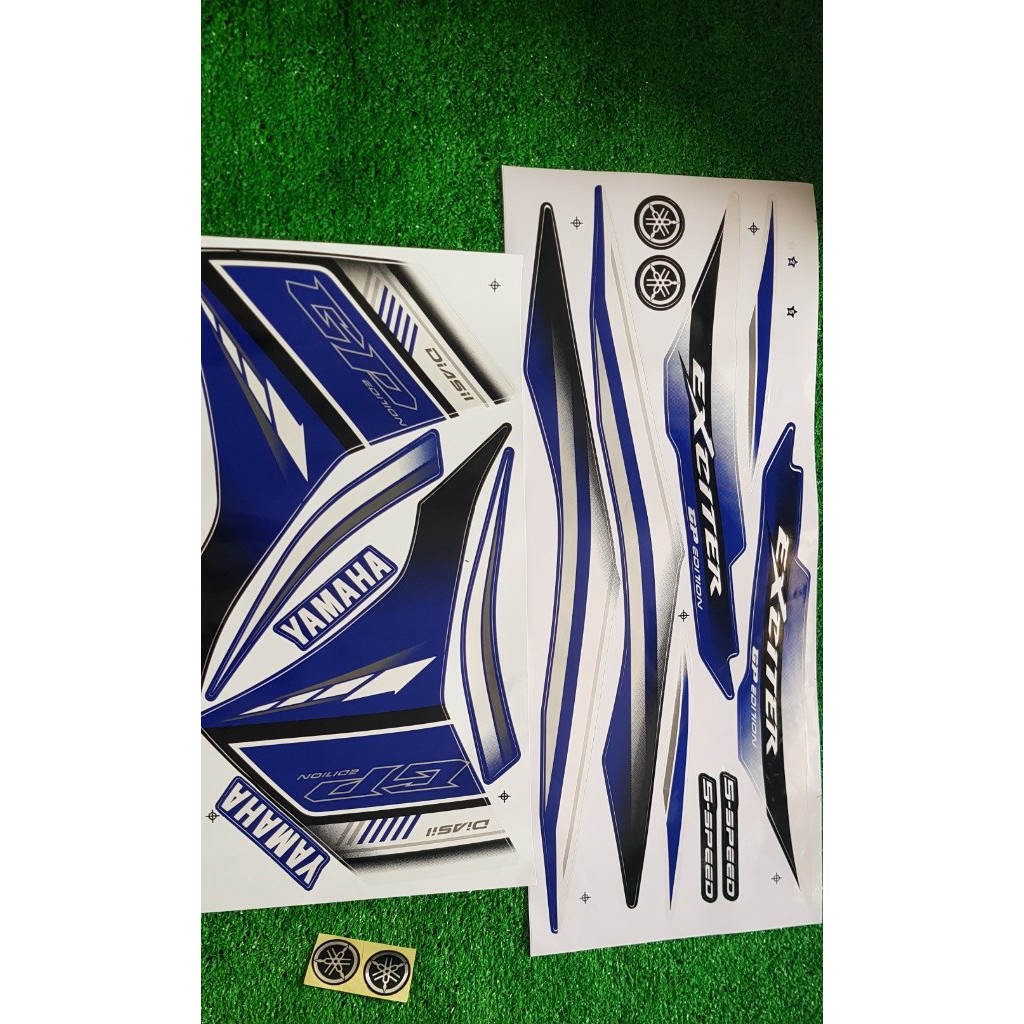 Tem xe EXCITER 135 màu xanh - Hàng chất lượng - Shop uy tính